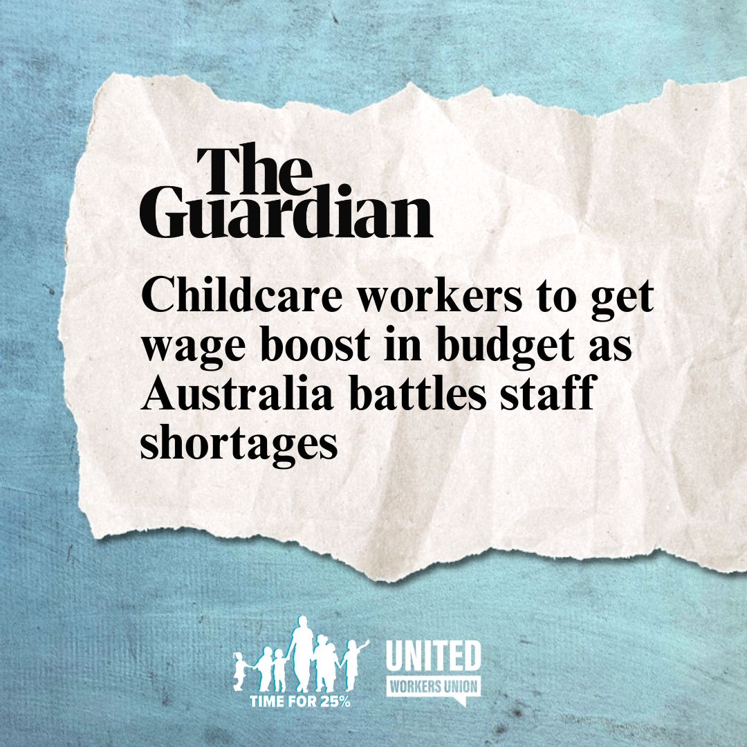 It's time that our underpaid, female-dominated #earlyeducation workforce finally gets the recognition it deserves! There are less than 4 weeks left to apply pressure on the Federal Government ahead of the Budget - support our 25% Pay Rise Demand now: bigsteps.org.au/we-demand-25/