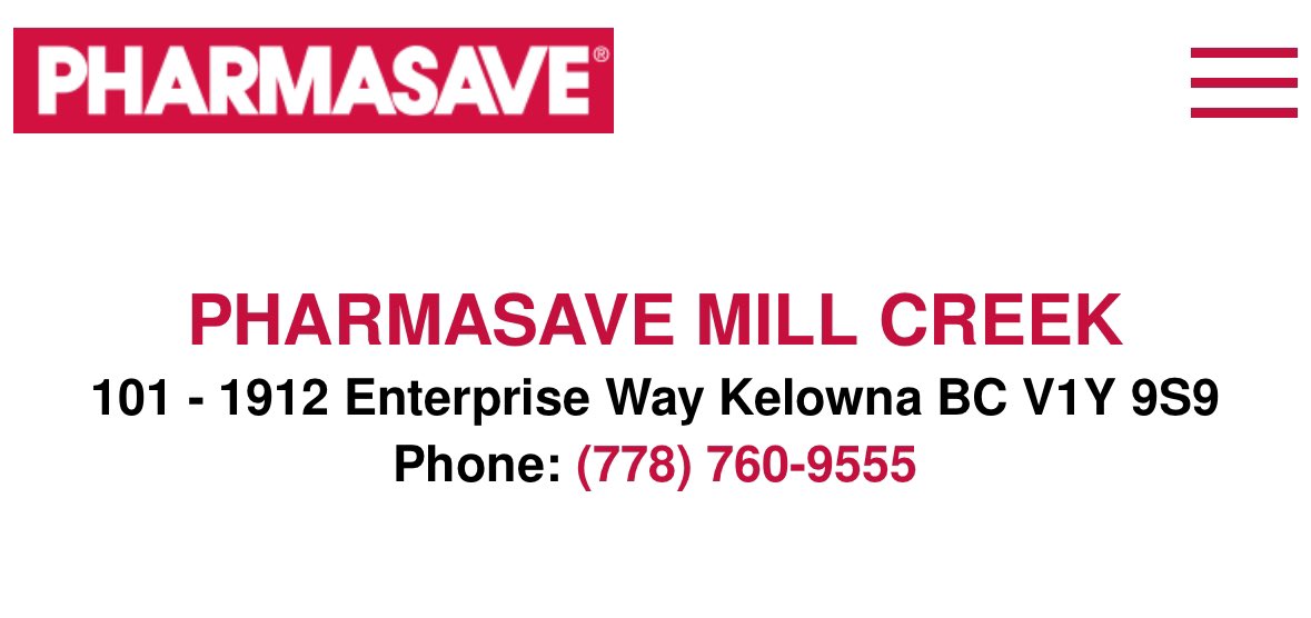 📍Kelowna, BC - Novavax boosters are available at Pharmasave on Enterprise.

Note: Pharmacy staff unmasked. Attached to medical clinic w/ patients unmasked. DO wear your best fitted respirator mask. Call to confirm availability prior to walk-in.
#COVID19BC #SARSCoV2 #VaccinesPLUS