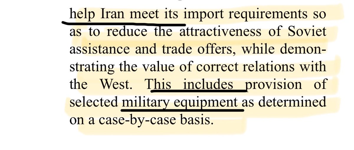 Top secret!!: #USA- NSC policy doc dated 6/11/1985,during #Iran’s war on #Iraq! 
NSC issued directive to support #IRAN,(while attacking Iraq)! including providing military equipments& weapons, and encourage Western allies to provide support to Iran.

#FakeEnemies #TrueHistory 👇