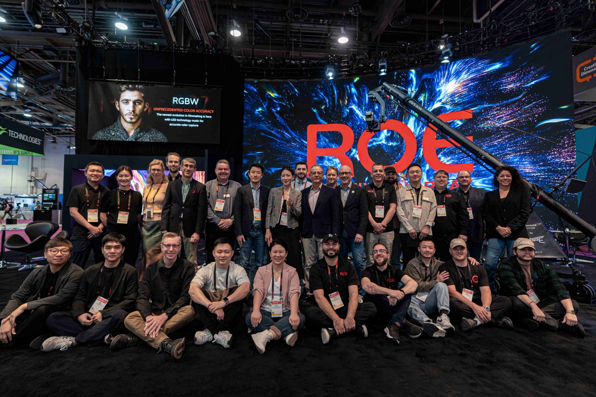 We have now successfully wrapped up NAB2024. Thank you for visiting our booth and for your attention! Your participation and the great team ROE made it all the more amazing. Cheers 🥂 #NAB2024 #ROEVisual #GreatTeam #YourStageOurPassion