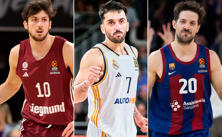 basquetplus's tweet photo. Facu Campazzo, Leandro Bolmaro y Nico Laprovittola se destacaron en la fase regular del máximo nivel europeo y estuvieron entre los mejores para sus equipos.

Tres argentinos entre los de mayor impacto en la Euroliga
https://t.co/F22QaRtZHn https://t.co/aIw94V6Lzr
