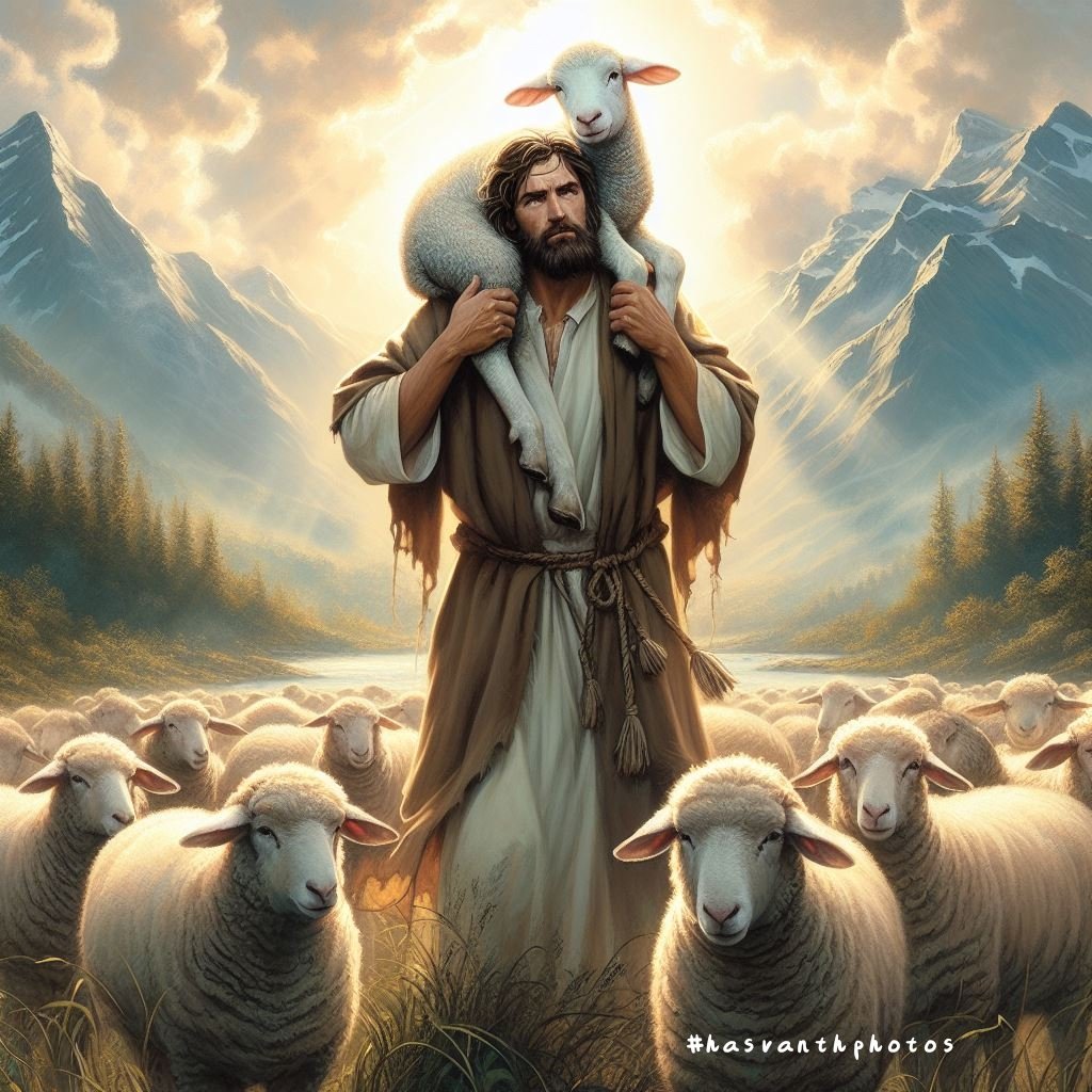 hasvanthphotos's tweet photo. The Parable of the Lost Sheep (Matthew 18:12-14; Luke 15:3-7): This parable describes a shepherd who leaves his ninety-nine sheep to find the one that is lost.
#jesuslifestyle #Jesus https://t.co/XZa1oXyWes