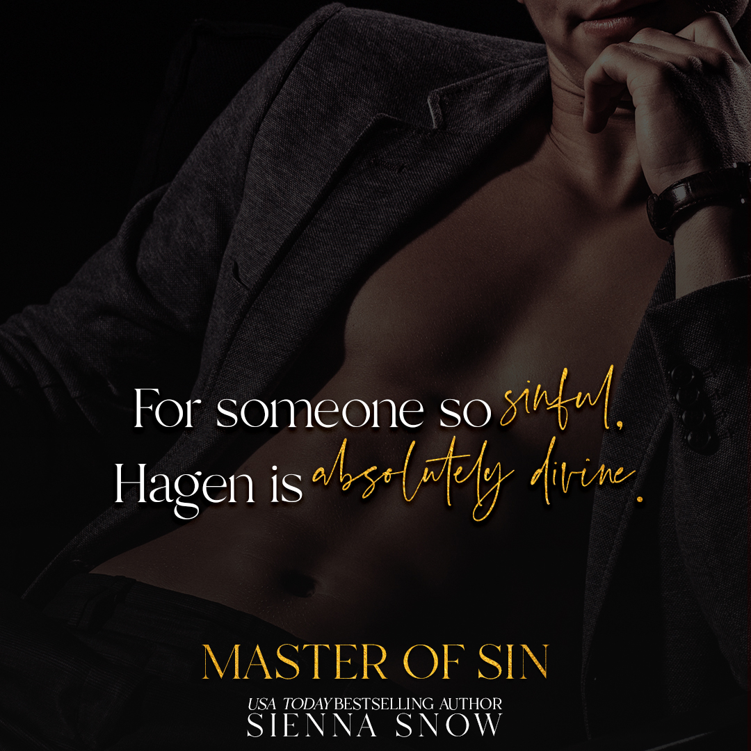 For someone so sinful, Hagen is absolutely divine.

#oneclick: geni.us/MasterOfSin

#siennasnowbooks #siennasnow #godsofvegas #darkromance #romanticsuspense
