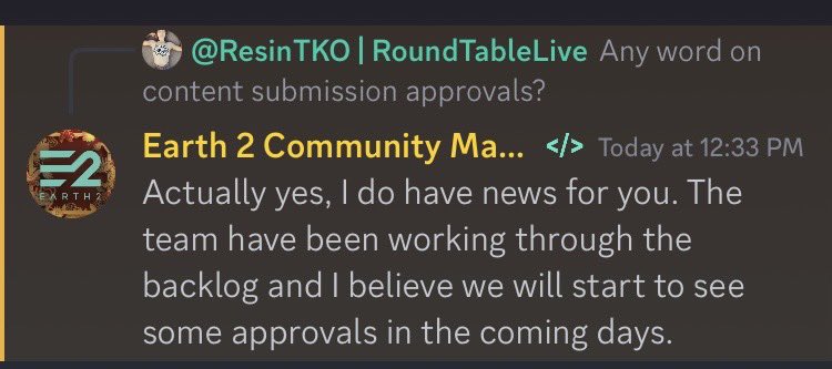 **UPDATE** Let’s look forward to content submissions over “the coming days”