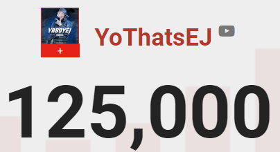 __YoThatsEJ's tweet photo. 125K Subs ‼️ I told ya'll at the end of 2k22 i was gonna lock tf in and that's exactly what i'm doing, alot of niggas talk down on my name but i never responded to em i just kept grinding my ass off now look at my community! 

OTM 4 Life ♥️ https://t.co/e77Jzv0Mv9
