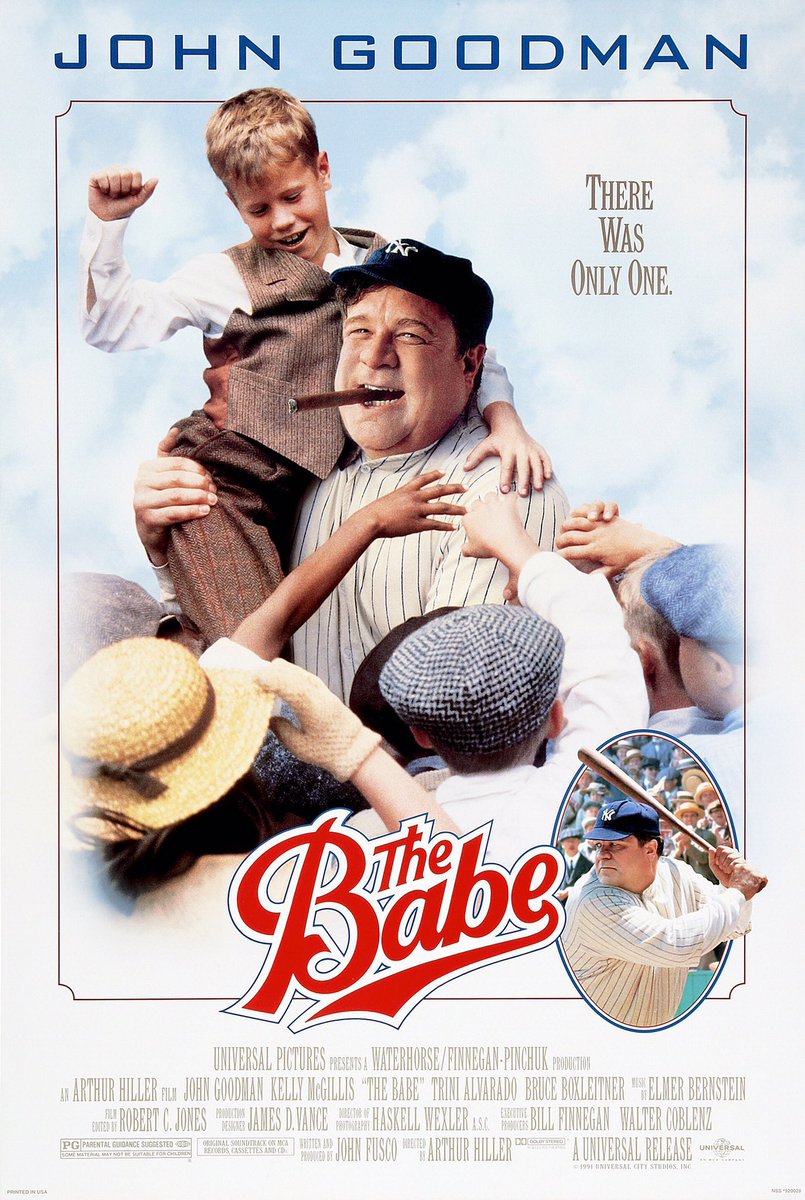 🎬MOVIE HISTORY: 32 years ago today, April 17, 1992, the movie ‘The Babe’ opened in theaters!

#JohnGoodman #KellyMcGillis #TriniAlvardo #BruceBoxleitner #PeterDonat @jamesocromwell #JCQuinn #JoeRagno #RichardTyson #RalphMarrero #BernardKates #MichaelMcGrady #WEarlBrown