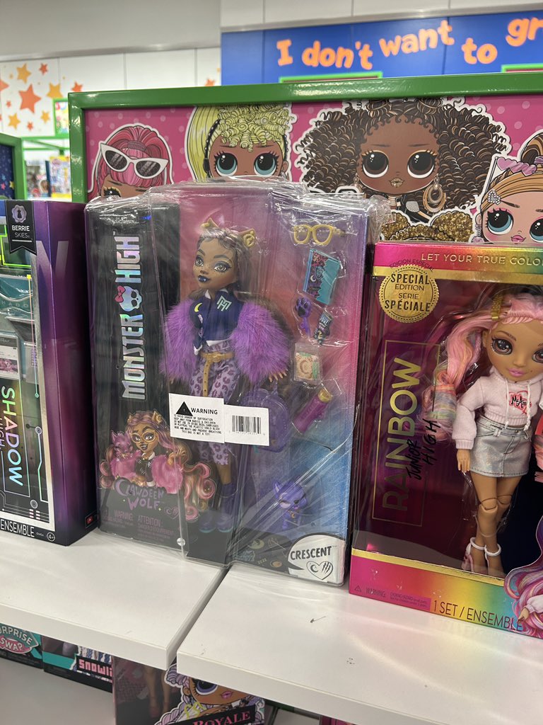 the macys i work at doesnt carry monster high…… but i guess someone did a return lol