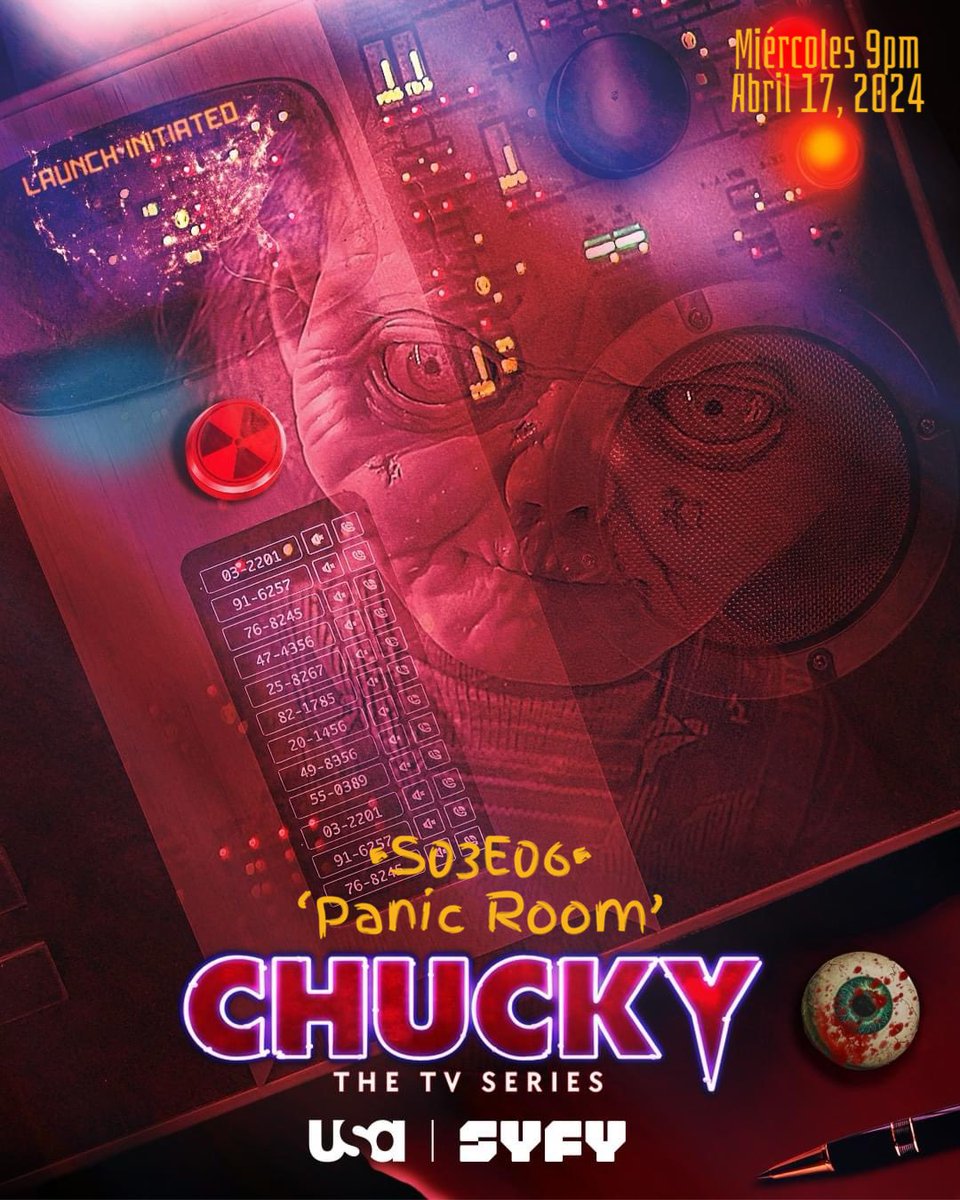 PANIC ROOM: #Chucky |S03E06|@ChuckyIsReal 9pm @SYFY @USA_Network #CapituloDeEstreno #CHUCKYTVSERIES            #chuckyseries  #chuckyshow    #ChuckySeason3 #ChuckyTV