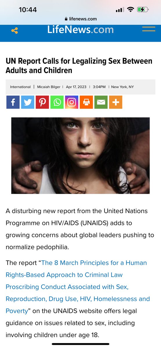 UN report calls for LEGALIZING sex between adults and children under 18 with virtually no restrictions!! Can UN get any lower and why is U.S. still funding this global pedo-terror sympathizing syndicate?