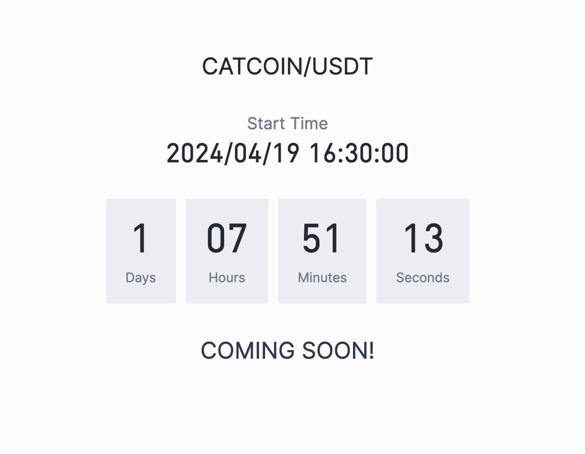 catcoin's tweet image. Are you ready for trading #catcoin on #Gate 🚀✅