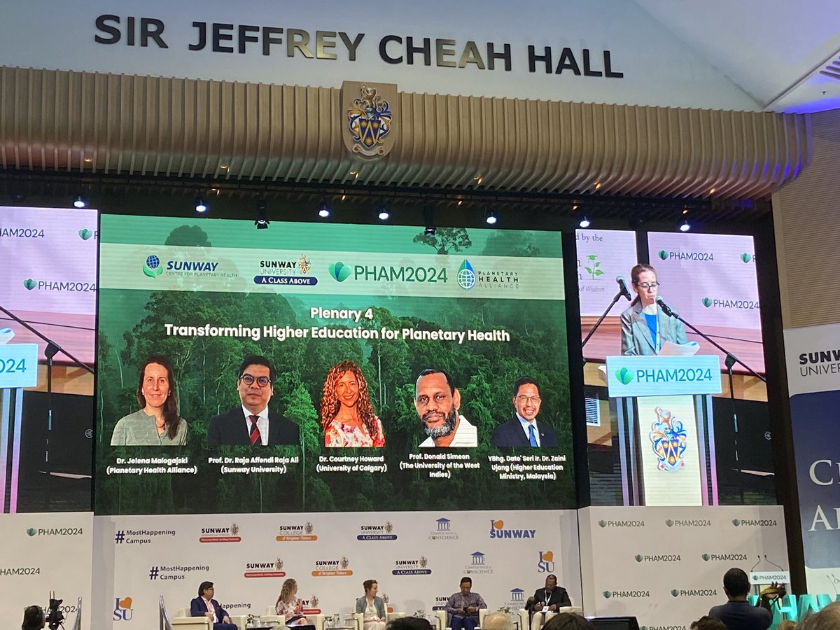 Great panel discussion on transforming higher education for #planetaryhealth! Thanks to #meded leaders <a href="/courtghoward/">Dr Courtney Howard</a> &amp; <a href="/draffendi/">Raja Affendi MB BCh, MMed.Sc,MD, FRCP, AGAF, MBA</a> for their work &amp; insights leading change in academic medicine thru interdisciplinary teams and building trust. #PHAM2024