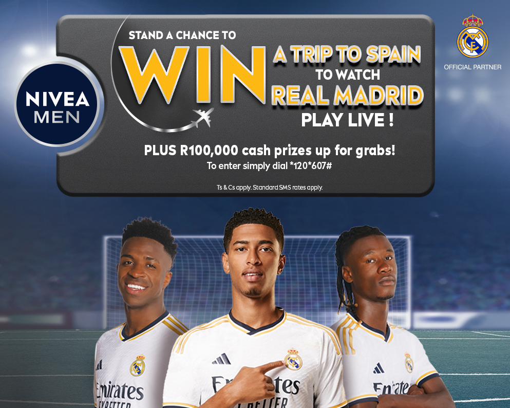 Yfm's tweet photo. Stand in line to WIN R5000 with NIVEA Men Deep on #TheWayUp!

NIVEA Men Deep - powered by Black Carbon is the official sponsor of Real Madrid! Tune into #TheWayUp and listen out for the Real Madrid clip. When you hear the sound,  send a voicenote to the Y app using #NIVEAMenDeep https://t.co/j9IXl4MdRR