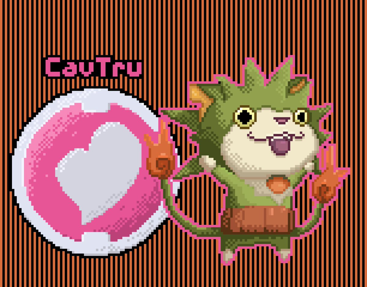 CavTru's tweet photo. Jibanyan fusion lover 🫰
Pt1
#yokaiwatch #pixelart #pixelfanart #fanart #yokaiwatchfanart #jibanyan #jibanyanyokai #yokai #pixels #pixelartist #cat #yokaiwatchjibanyan https://t.co/MUKRYm2QHU