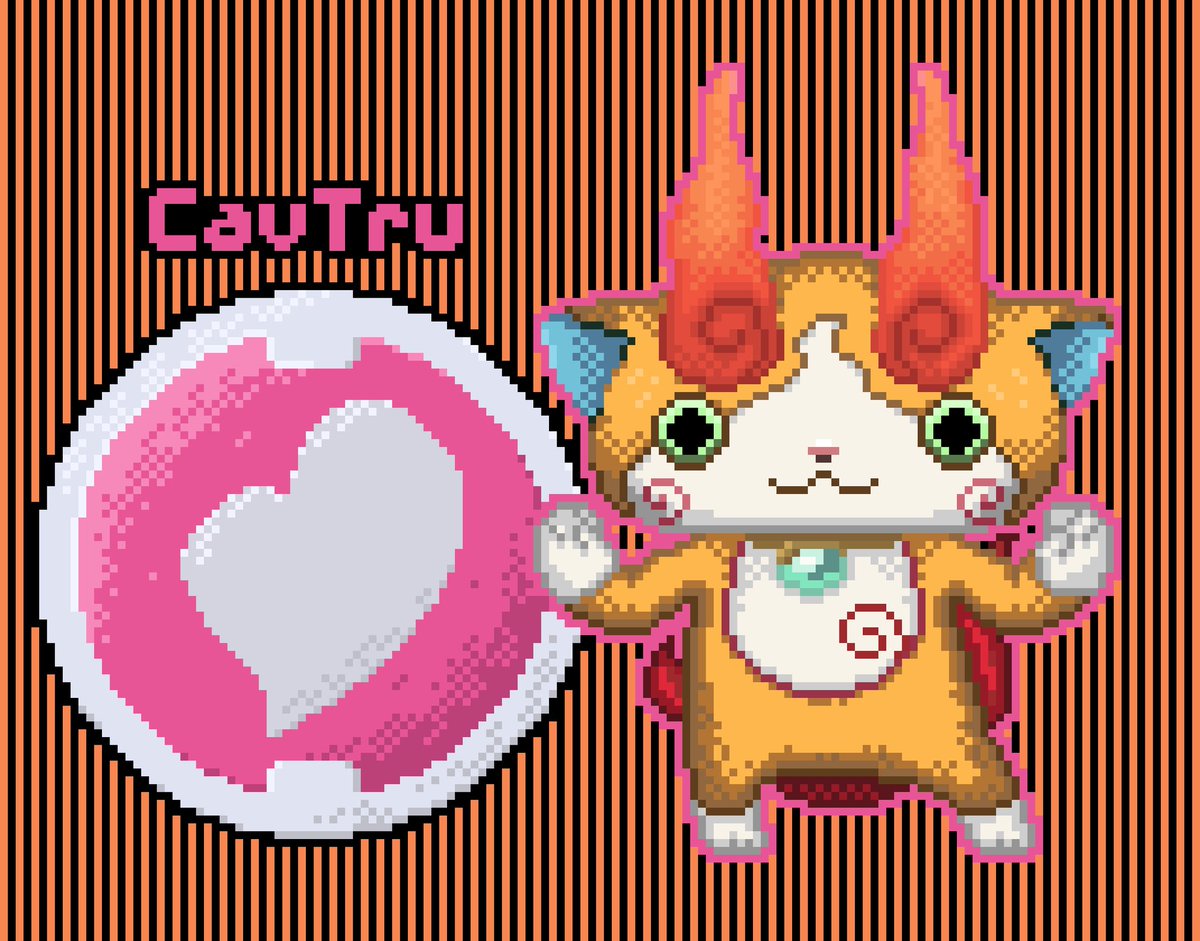 CavTru's tweet photo. Jibanyan fusion lover 🫰
Pt2
#yokaiwatch #pixelart #pixelfanart #fanart #yokaiwatchfanart #jibanyan #jibanyanyokai #yokai #pixels #pixelartist #cat #yokaiwatchjibanyan https://t.co/S3d9l2eN1O