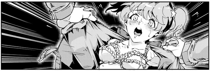 大抵下描きよりペン入れ後の方が乳は大きくなるのですが、アリサはちいさくなりました。アリサだからね。 