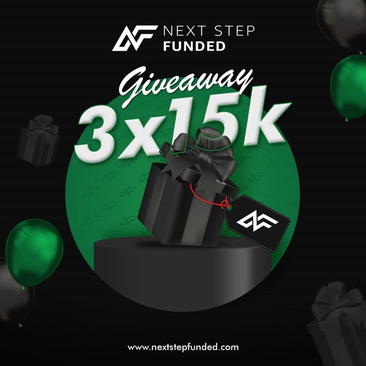 45,000$ Giveaway🎁
 3x$15.000 from Trusted Prop Firm 
🟩Follow @nextstepfunded & @Edgetrackerapp @BilalKhan_Fx

🟩Also Follow. @gaffapips @Range_Breaker @MirKhan_Fx
🟩Like
🟩Repost
🟩Tag 4 traders 💙

End in 5 Days Winners through Twitter Picker😍