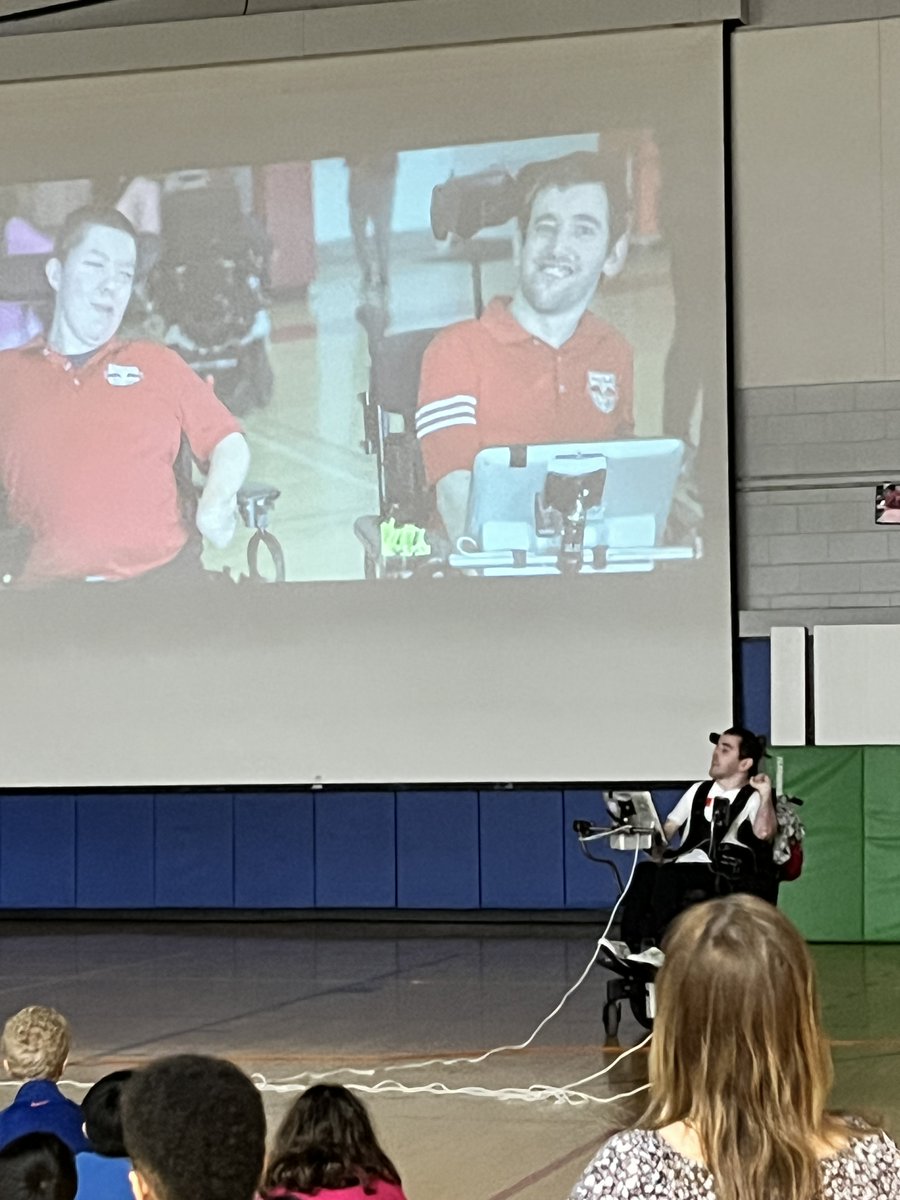 BChair23's tweet photo. Thank you Radburn Elementary School for having me present today. It was an honor. The students were extremely receptive, and I feel they looked beyond the chair. 

#beyondthechair #beyondthechair23 #disabilityawareness https://t.co/ZqRNuyGUqd
