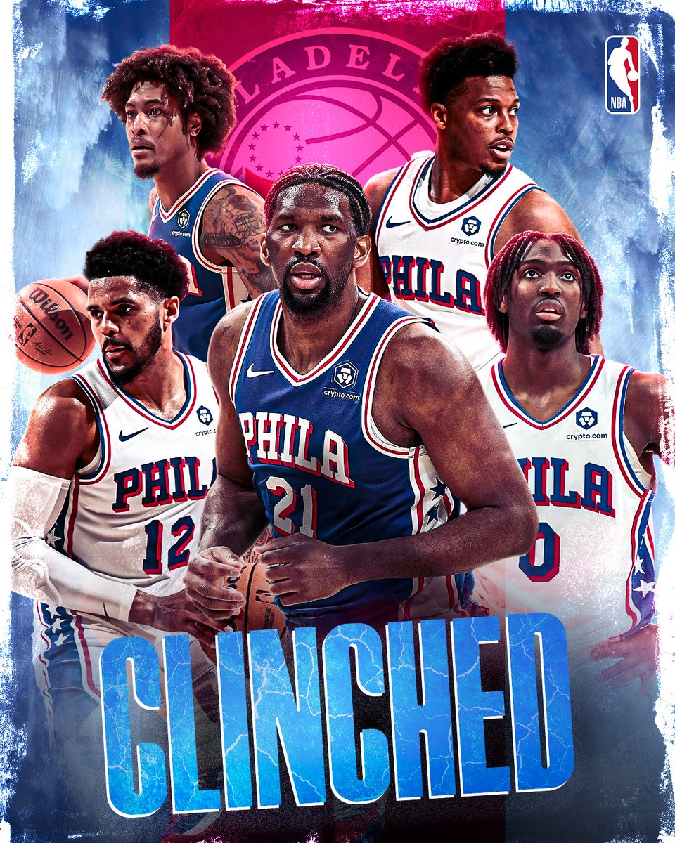NBAIndia's tweet image. The @sixers have confirmed their Playoff spot and 𝐂𝐋𝐈𝐍𝐂𝐇 seed 7! ✅

With their 𝐖 over the Heat, the 76ers will now face the New York Knicks in Round 1 of the Eastern Conference #NBAPlayoffs! 🔥

#BrotherlyLove #WinToGetIn #PlayInTournament