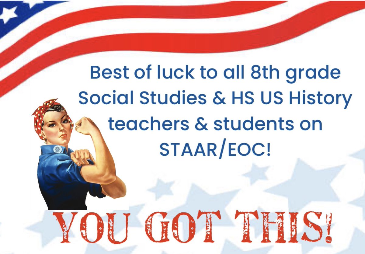 The Social Studies Department knows you are ready for STAAR/EOC! 🤩 @McAllenISD @McallenHigh @McAllenMemorial @Rowe006