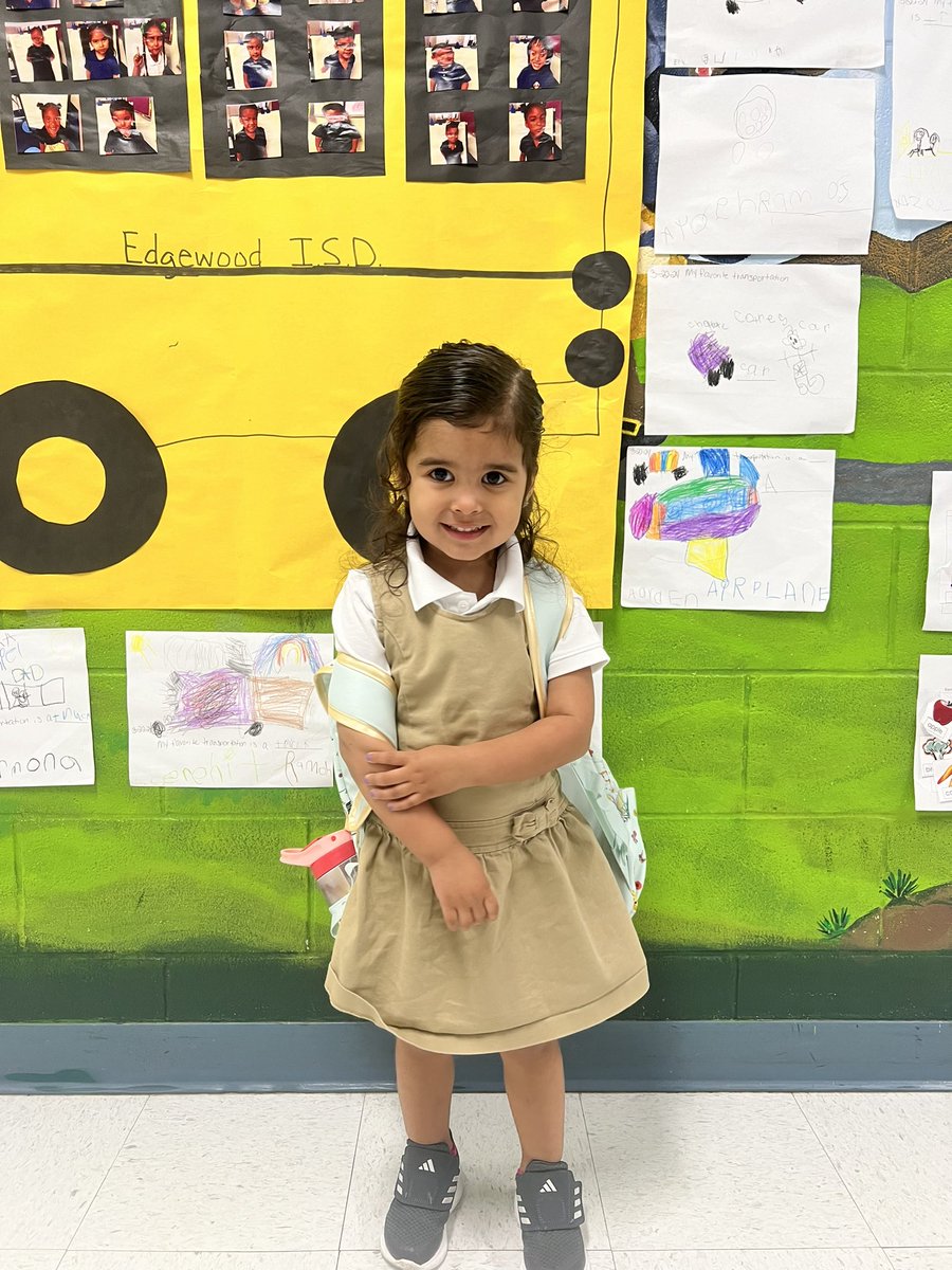 Happy first day of pre-K to my baby! Welcome to @LomaParkES 🥹!