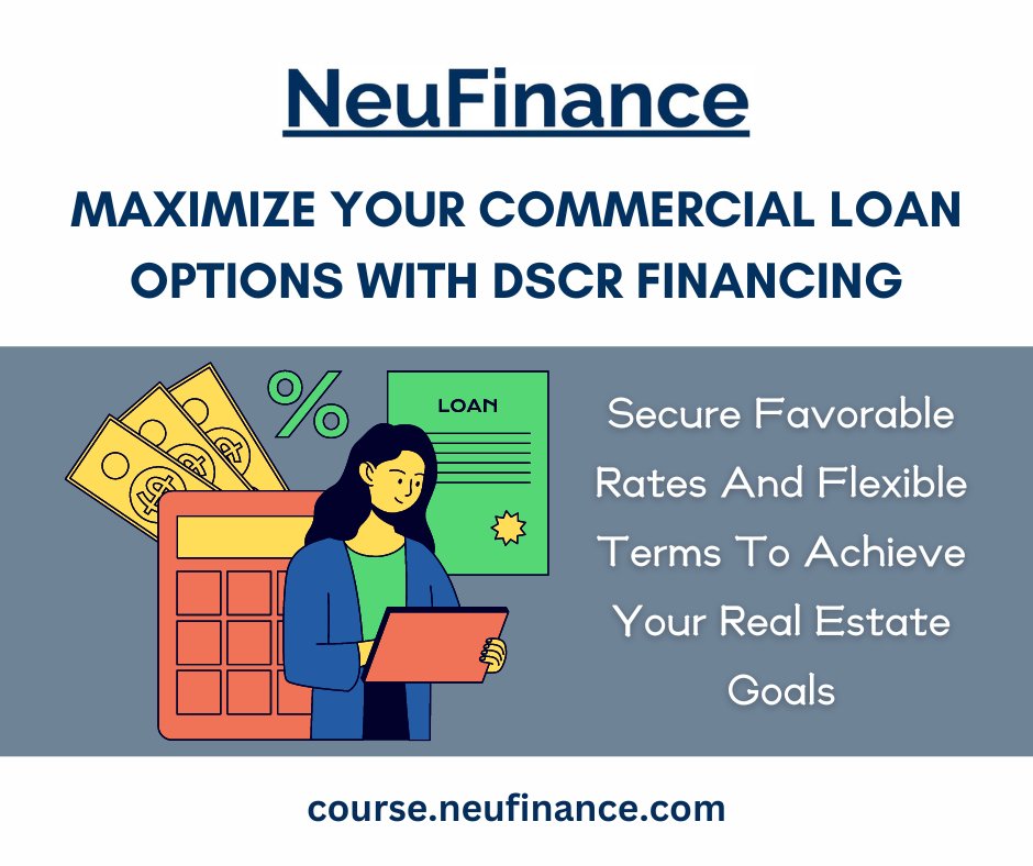 Dive into DSCR Loans for Commercial Mortgages! 🏢💡

Debt Service Coverage Ratio (DSCR) is key for real estate financing.

A ratio of 1.25 or higher indicates strong income coverage over debt payments.

Evaluate DSCR for better loan terms. Reach out for assistance!

#NeuFinance