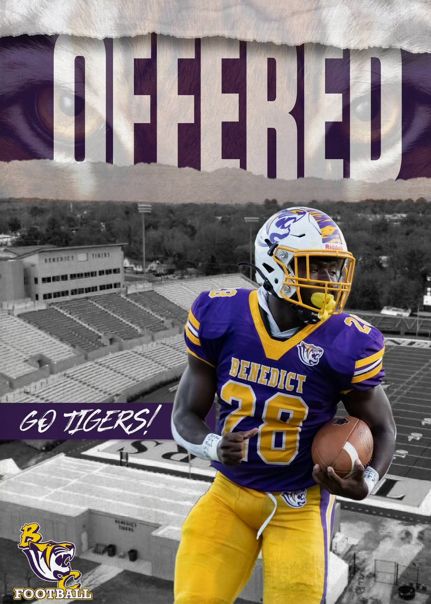 Blessed To Receive An Offer From Benedict College 💜💛@CoachClayton75