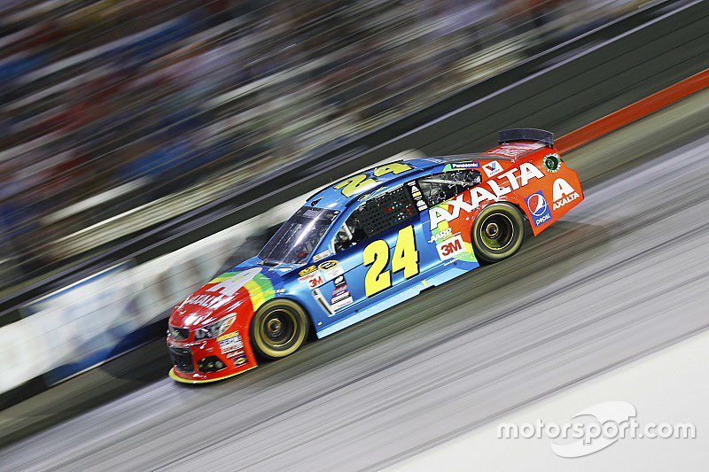 why do NASCAR teams run dark schemes for night races? don't brighter schemes pop and look best?

example: