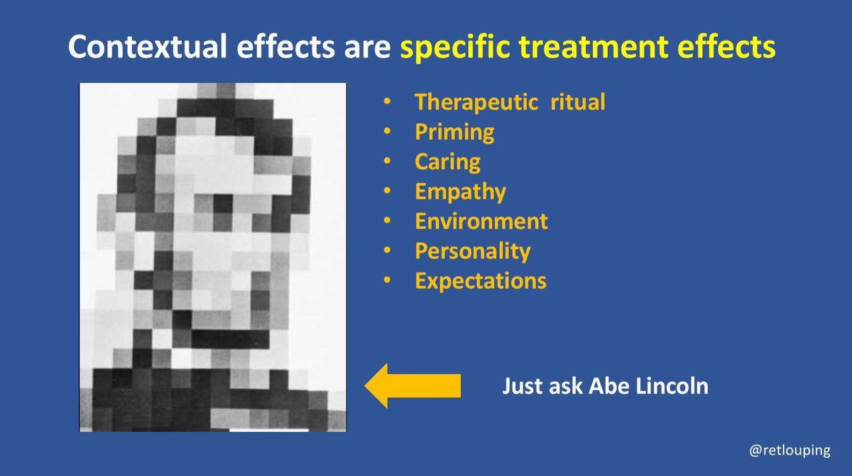 Retlouping's tweet photo. Had a long discussion on nonspecific effects, contextual effects, contextual factors, placebo effects, placebo responses, regression to the mean, natural history and Hawthorne effect. 

I still believe that people confuse the terms and then are critical based on their assumption. https://t.co/H5moXlJYF0