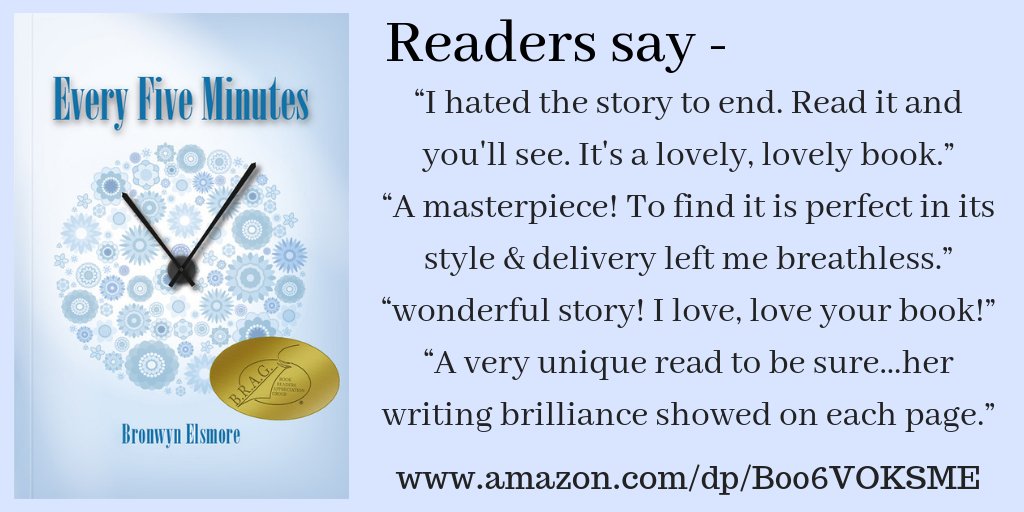 '200 stars' Amazon reviewer Readers say about this BRAG Award book: 'Unforgettable. I learned a lot about writing from reading this.' #Novel, EVERY FIVE MINUTES paperback B&N, Walmart print, ebook, FREEreadKU amazon.com/dp/B006VOKSME