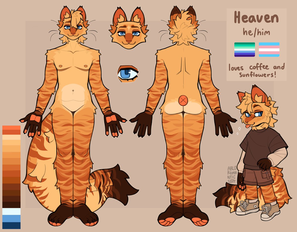 honored to have done this ref sheet of @YourLocalAngel4's wonderful kitty cat !!!