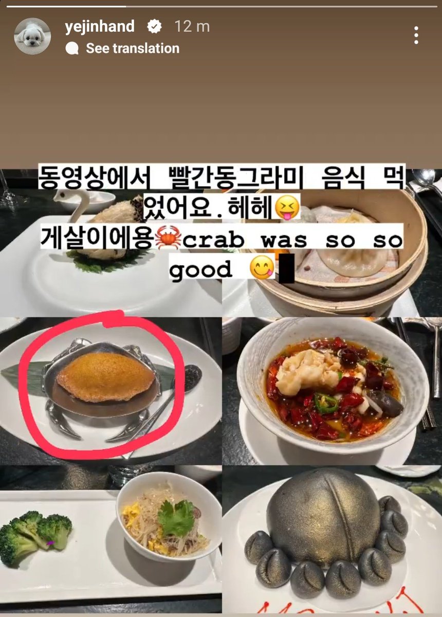 Yejinhand is on a roll, yeah! 🤗 Happy to know #SonYejin truly enjoyed her quick business trip. A real foodie she is!