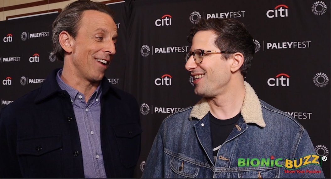 Check out our #redcarpet #celebrityinterview with #SethMeyers & #AndySamberg at #PaleyfestLA at the #DolbyTheatre in #Hollywood, CA. The event celebrated #LateNightwithSethMeyers 10th Anniversary: youtu.be/P7hSUCXpeBc