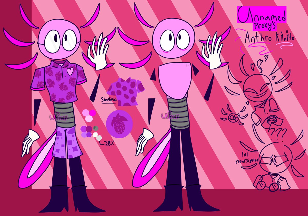 Ref for my anthro(ish) Kinito design! :D
#kinitopet