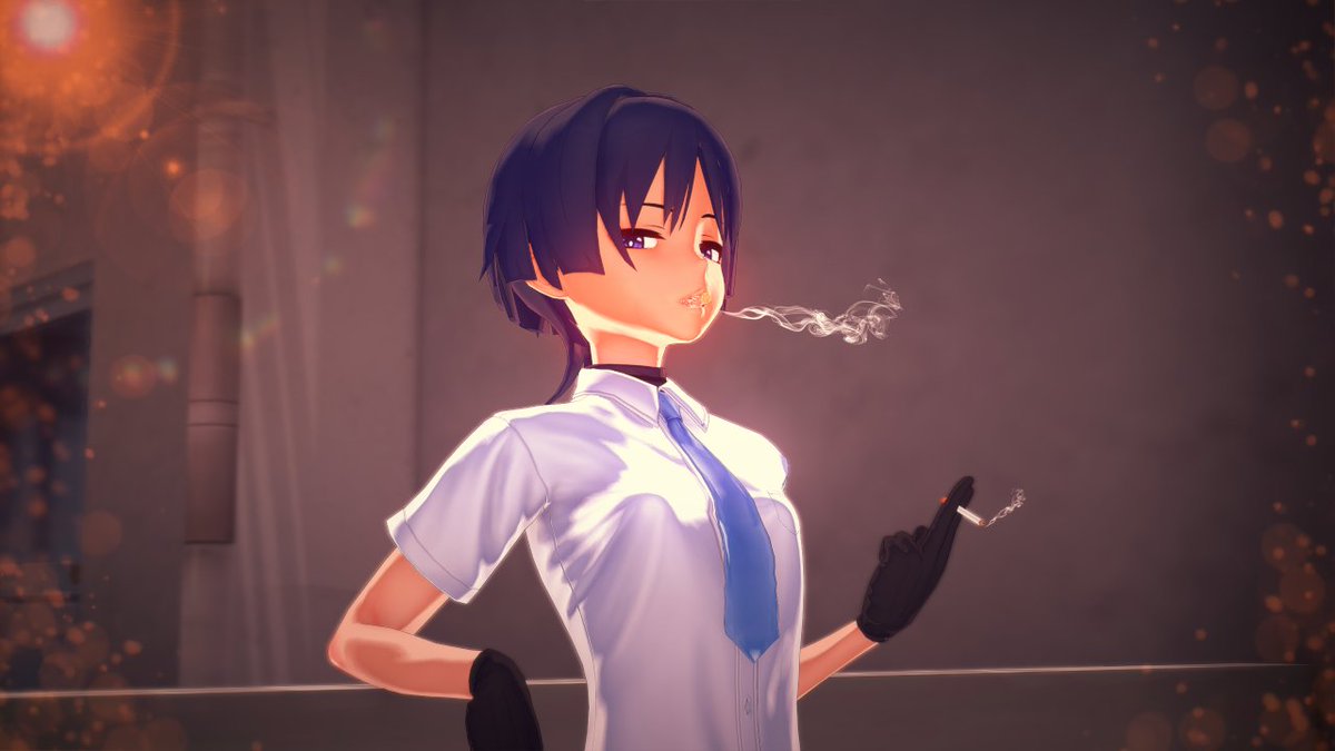 bigenshin's tweet photo. Throughout his day in the office, a place he despises vehemently, Scaramouche often takes time to relax. Even when he's on the clock. Instead of working strenuous hours, he can be seen lounging around, smoking and even drinking on the job - all accompanied by a tiny intern. https://t.co/Av362FQQoR