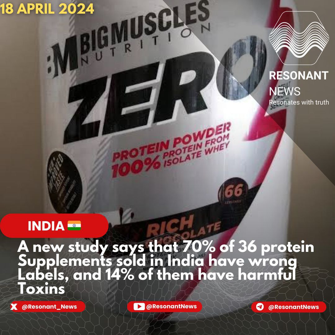 🛑🛑 Researchers from Rajagiri Hospital in Kerala 🇮🇳 and a technology entrepreneur from the US🇺🇲 conducted a study on protein powders ,including those with herbal ingredients & Dietary supplements (Vitamins, Minerals ) • Study Founds :- (A) 70% of 36 protein