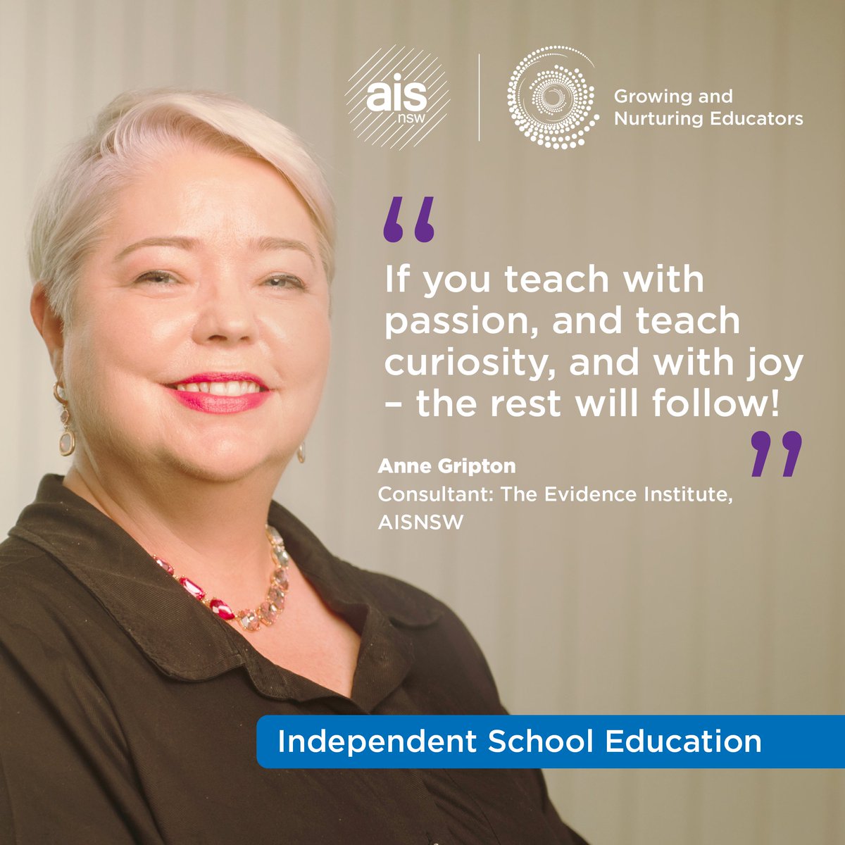 This is Anne. Anne was a teacher in an Independent school. She taught with passion, curiosity and joy. Be like Anne.
#MakeaDifference #GrowingNurturingEducators ow.ly/q2s450PXrH4