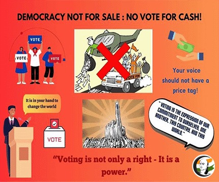 DEMOCRACY NOT FOR SALE: NO VOTE FOR CASH!
#myvotemyright #MyVote_IsNot_ForSale #VoteSaveDemocracy #rangarajpandey #chanakyaa #LokSabhaElection #myvoice