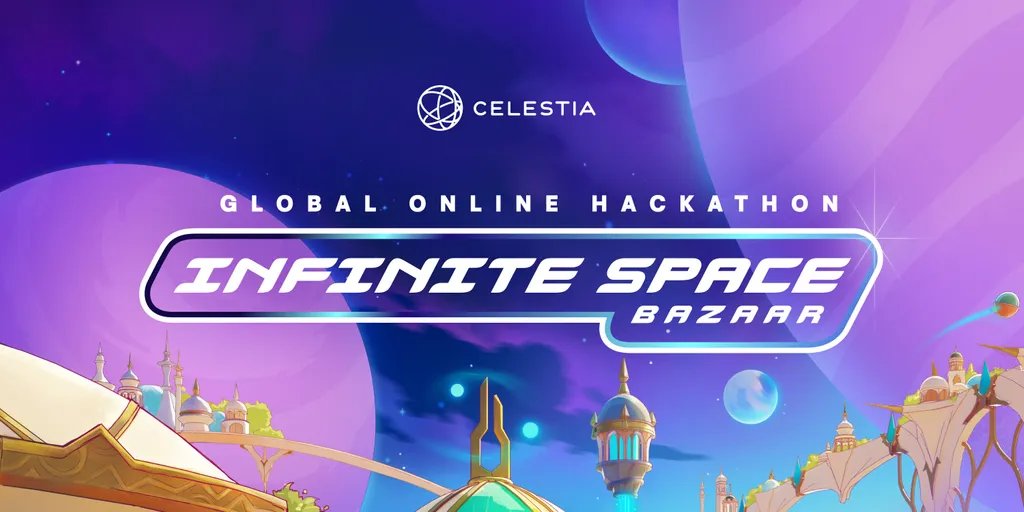 DoraHacks's tweet photo. 🎓 Ramp up your skills with @celestia_devs 's workshops at the #InfiniteSpaceBazaar.  Prepare for your BUIDL submissions and review the list of workshops here: https://t.co/q4ywogeL0d https://t.co/MfEtACz79G