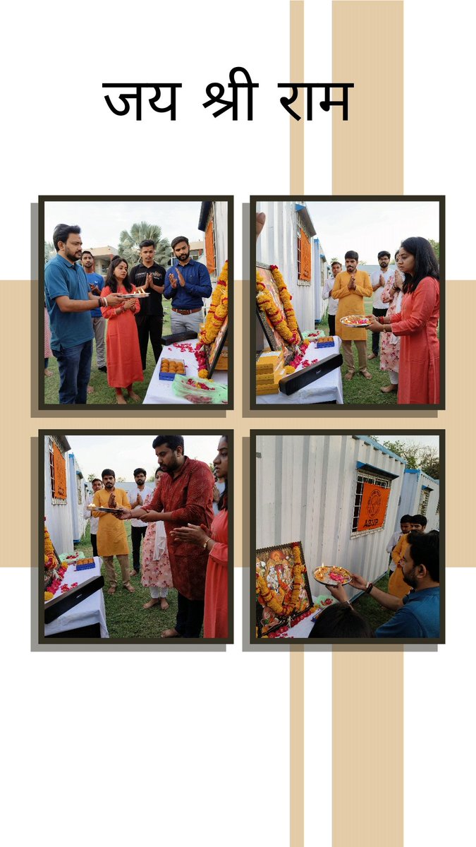 ABVPCUGVoice's tweet photo. श्री रामनवमी के पावन अवसर पर अखिल भारतीय विद्यार्थी परिषद गुजरात केन्द्रीय विश्वविद्यालय में संध्या आरती का आयोजन हुआ। सभी देश वासियों को रामनवमी की हार्दिक शुभकामनाएं एवं बधाईयां 🚩
#रामनवमी 
#RamNavami2024 
#JayShriRam 
#CentralUniversityofGujarat
#StudentsPower
#CampusLife https://t.co/vtJVb76CaR