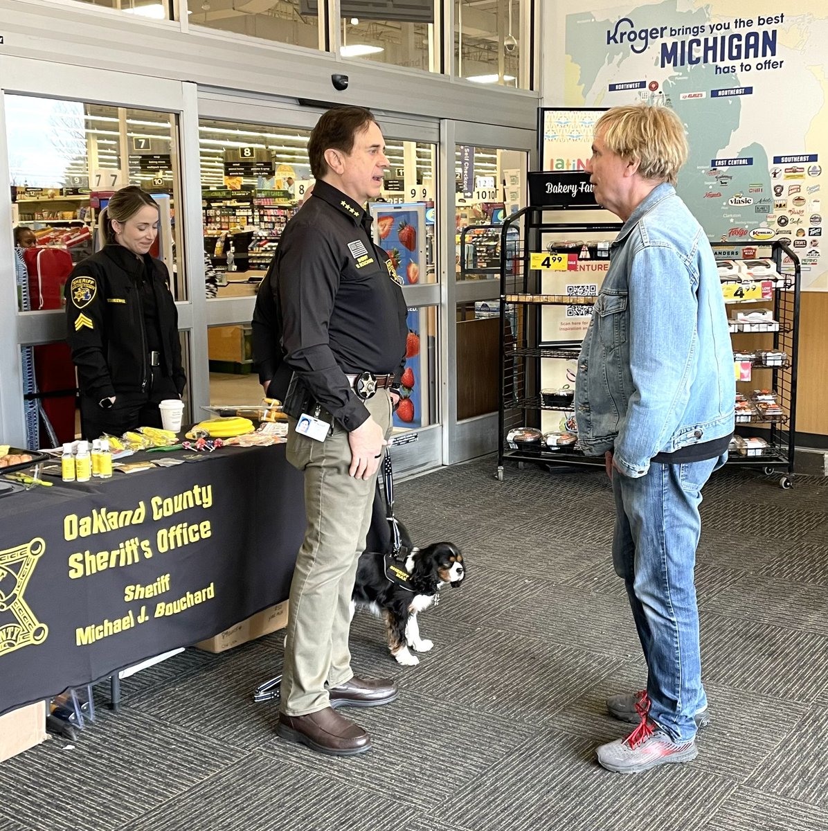 Another very well attended Coffee with the Sheriff, this time at the Clarkston area Kroger. Thanks to all who stopped by and shared a cup of coffee and conversation.