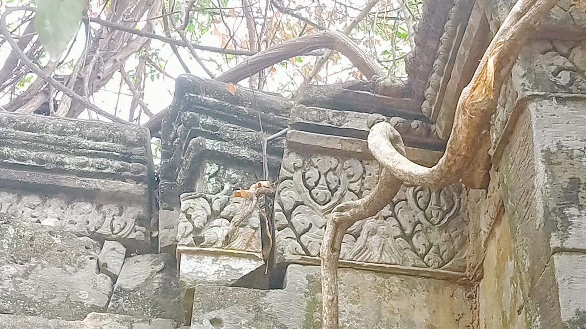 Early 11th century Hindu temple that was called by villagers: Prasat Sam Yot temple, 70km Northeast of Angkor Wat, Svay Leu district, Siem Reap province. Pic. Dry season. Support and help us for fuel. ABA 001970491 Under Yun Wanna