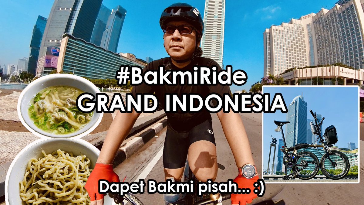 Bakmi_Cyclist's tweet photo. Gue coba Brompton untuk commuter di pusat Jakarta. Silahkan tonton videonya di sini: https://t.co/pvCppOohVW and thank you for your support! 😉
#bakmicyclist #gowes #cycling #cyclists #bakmiride #jakarta #pusat #mall #grand #indonesia #brompton #acing #halal #ayam #kampung #hi https://t.co/myDGwnbnLI