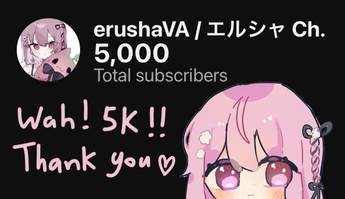 I reached 5000 subscribers on YouTube! Thank you for all the support, I’ll continue to do my best!! 🥹💗 チャンネル登録者数が5000人突破しました！ありがとうございます✨