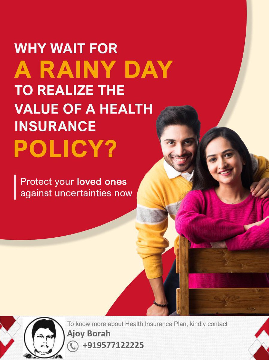 Status Message:- Don't wait for a storm to appreciate the shelter of health insurance. Secure your loved ones' future today. 
Kindly contact us to know more.
#HealthSecurity #ProtectYourFamily #InsuranceAwareness #SecureToday