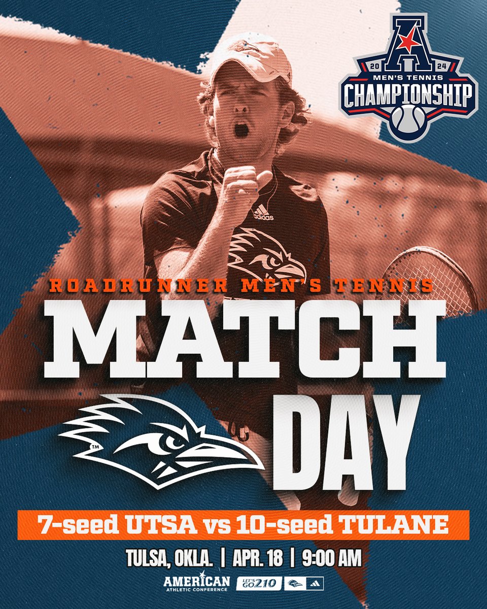 One step at a time. @American_Conf Championships (Rd. 1) 🆚 10-seed Tulane 🏟️ Case Tennis Center 📍 Tulsa, Oklahoma ⌚️ 9 a.m. 📰 bit.ly/3xIhI4M 📺 bit.ly/3W1Myze 📊 statb.us/b/525743 #BirdsUp🤙 | #LetsGo210