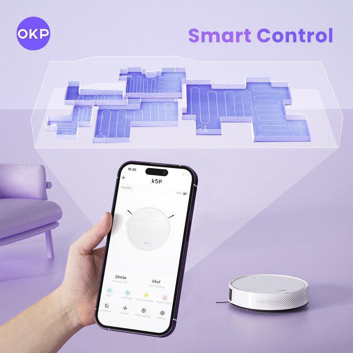 okplife's tweet image. 📱Total control, right in your palm! With the OKP K5 PRO robot vacuum's smart app, cleaning is as easy as a tap on your phone. Schedule cleanings, adjust settings, and enjoy a spotless home from anywhere. Get yours at link in bio

#okplife #okplifek5pro #SmartControl