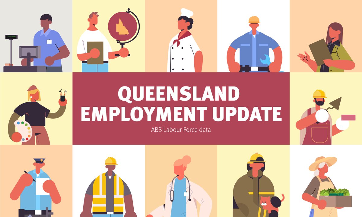 🏢Official labour force data out. @ABSStats revealed 7500 more Queenslanders got a job in the month of March. 🚩For more stats and insights: abs.gov.au/statistics/lab…