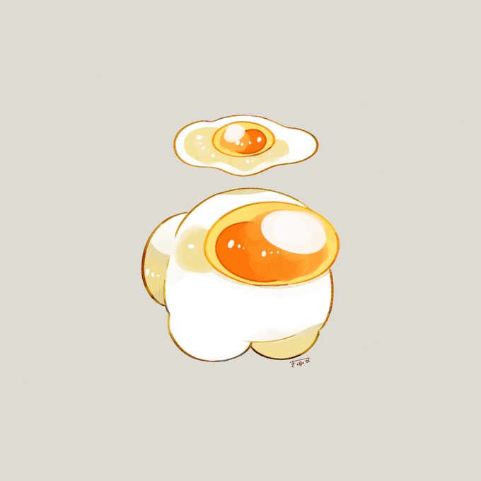 「卵 目玉焼き」のTwitter画像/イラスト(新着)