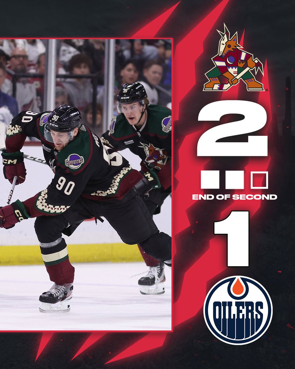 Maccelli's goal has the Yotes up by one after 40 minutes.