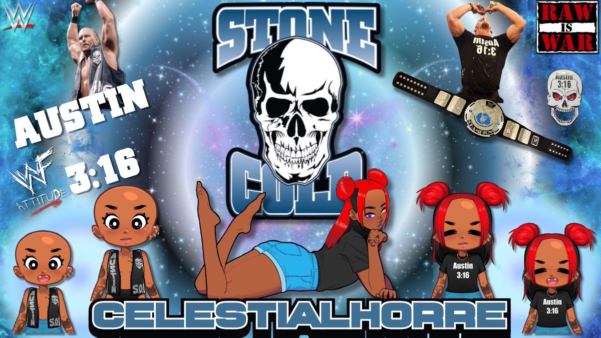 KeepinUpWJiaEr's tweet image. I really had my artist make me bald 😭🤣 I designed the rest though. 🤭

#StoneColdSteveAustin #FunEdit